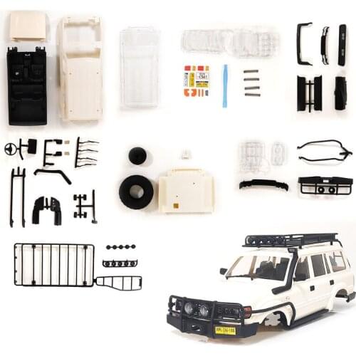 Null Children Full Scale Four-wheel Drive Classic Land Cruiser RC Rock Crawler Car Model Toy DIY Assembly Parts 4WD Remote RC