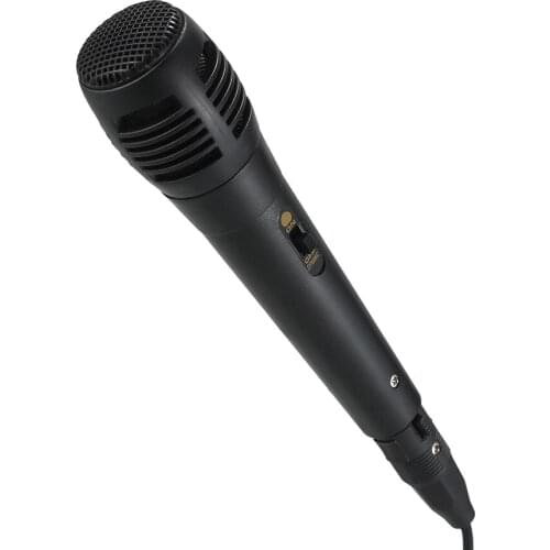 Dynamic Vocal Microphone with ON / OFF Switch 6.5mm Male to 3.5mm Female Jack Plug Stereo Adapter for Speakers Handheld Mic