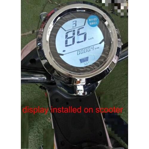 Display+speedometer+odometer+48v60v72v battery light indicator for electric scooter tricycle speedview electric bike diy parts