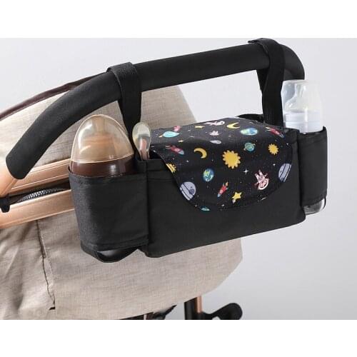 Baby Stroller Storage Bag Organizers Universal Buggy Pram Cup Holder Winter Pouch Bottle Storage Multipurpose Mummy Bag