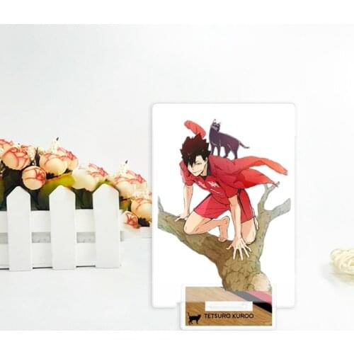 1Pcs Anime Haikyuu Figures Desk Plate Models Acrylic Stand Model Toys Action Figures Desk Decor Ornaments