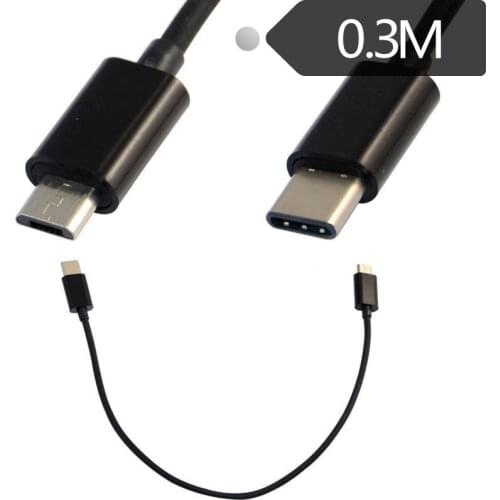 Mobile phone data cable usb3.1 type-c to USB 2.0 micro 5P 0.25 m