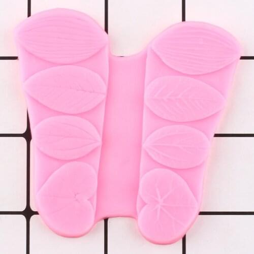 Leaf Flowers Silicone Mold DIY Party Cake Decorating Tools Cake Border Fondant Mould Candy Resin Clay Chocolate Molds