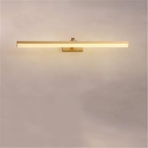 Chinese Style Copper Bathroom Mirror Headlights Vanity Mirror Cabinet Wall Lamp Retro Bathroom Creative Wall Lamps