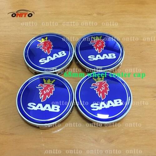 Wholesale 100pcs/set For 9-3 9-5 93 95 BJ SCS Car Wheel Center Hub Cap Rim Emblem Badge Dust-proof emblem covers