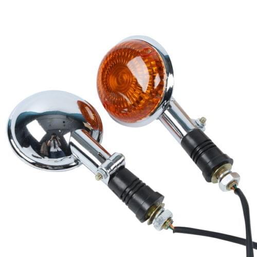 Motorcycle Front Orange Lens Turn Signal Flashers For Yamaha Virago XV250 250 2006 V-MAX1200 V-star XVS400 XVS650 XVS1100