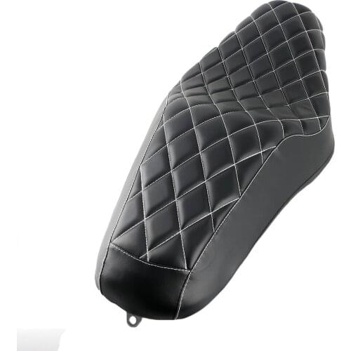 Passenger Seat Pad For Harley Sportster XL 1200 883 72 48 04-15 Motorcycle Universal Black Leather Pillow Cushion