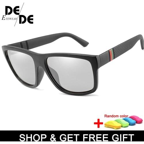 Polarized Photochromic Sunglasses Women Brand Designer Driving Goggles Men Clacssic with box