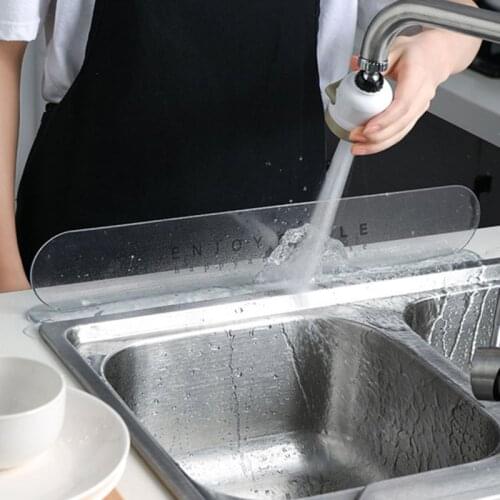 Transparent Sink Water Splash Guard Anti-water Board Baffle Plate Waterproof Screen for Home Kitchen Use Supplies