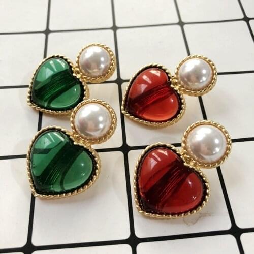 Sweet Heart Pearl Earring Stud