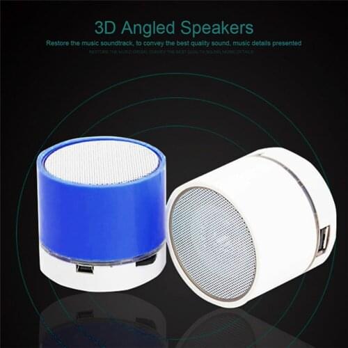 Stereo Bluetooth Audio Speaker Support U Disk Universal Mobile Phone Music Mini Wireless Outdoor Portable Woofer Microphone