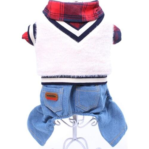 Dog Pet Jumpsuit Hoodie Sweater Shirt 2-piece Set Cat Puppy Coat Jacket Spring/Autumn Clothing Apperal