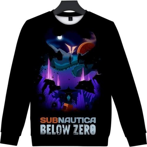 Harajuku style Subnautica Below Zero 3D Sweatshirt Casual Pullover Streetwear Sweatshirt Sudadera Hombre Male Crewneck