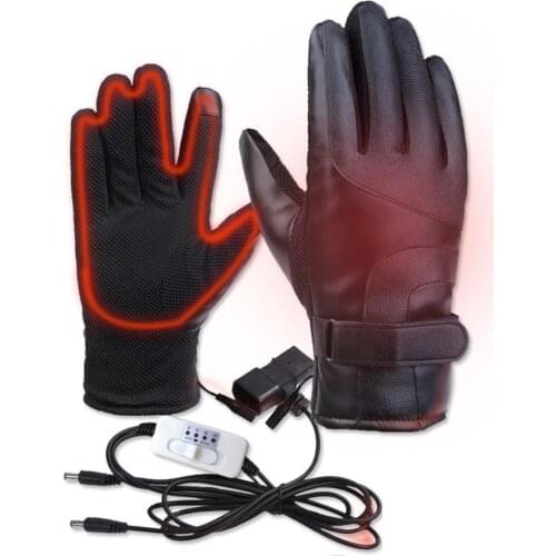 Touch Heating Gloves Riding Warm Heated Gloves In Winter Waterproof Windproof Warm Gloves For Cycling Skiing Men Women