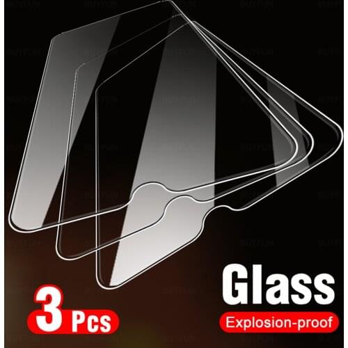 3PCS Protective Glass For Realme C11 2021 Tempered Glass For Oppo Realme C11 C21 C20 C25 C15 C12 C17 C 11 Phone Screen HD Film