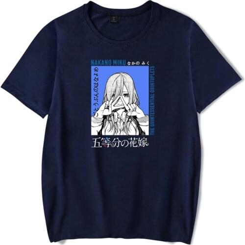 The Quintessential Quintuplets Print Spring Summer Holiday Street Graffiti Style MenWomen street Streetwear T-shirt Kawaii style