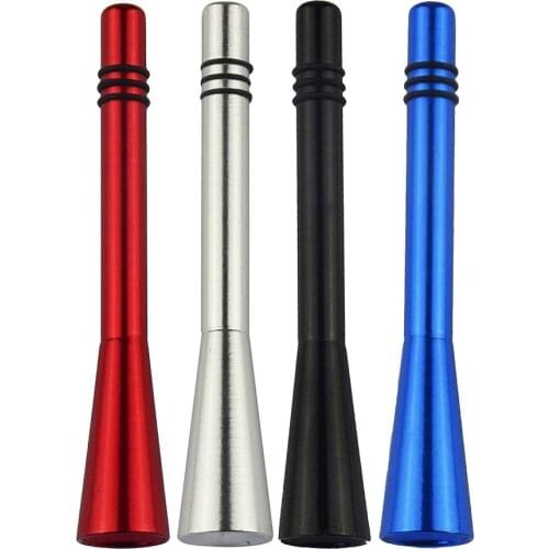 100Pcs 80 X 13 X 13mm Car Roof Antenna Enhanced Signal Carbon Fiber Screw Metal Short Stubby Mast Car Radio Aerial Antenna