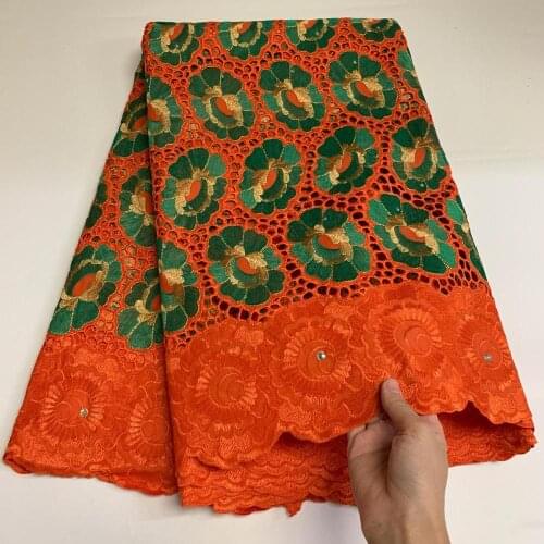 African Lace Fabric Swiss Cotton Lace 100%Cotton Swiss Voile Lace In Switzerland Dubai Fabrics For Wedding Dresses 5Yards