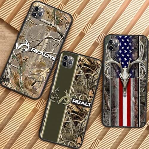 Realtree Real Tree Camo Phone Cases for iPhone 11 12 mini pro XS MAX 8 7 6 6S Plus X 5S SE 2020 XR