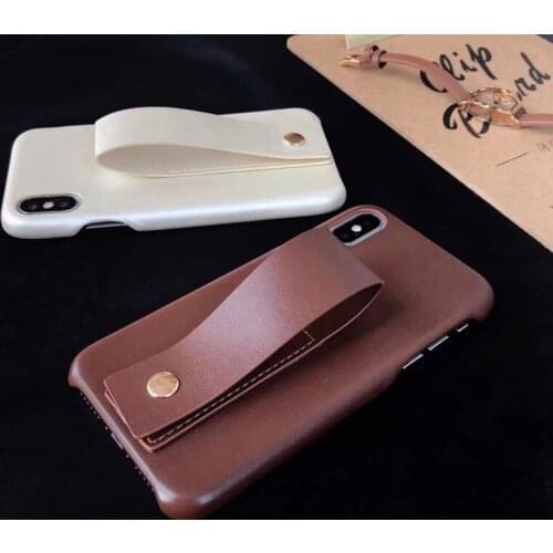 PU Leather Pattern Phone Case for iphone 6 6s 7 8 plus Case Strap Hard Back Cover For iphone XS XR XSMAX