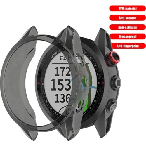TPU Case Cover for Garmin Approach S62 Smart Watch Anti Scratch Frame Shell Protector Watch Protect Shell Accessories