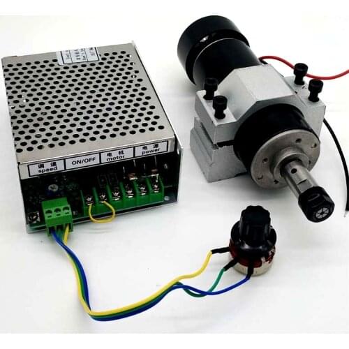 500W air-cooled spindle motor + governor + fixture PCB engraving machine spindle ER11 12000 rpm
