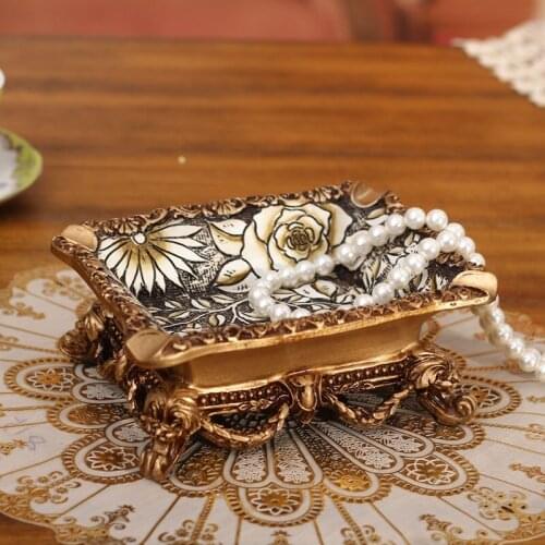 European style rose fashionable creative high quality European style antique home ashtray ornaments