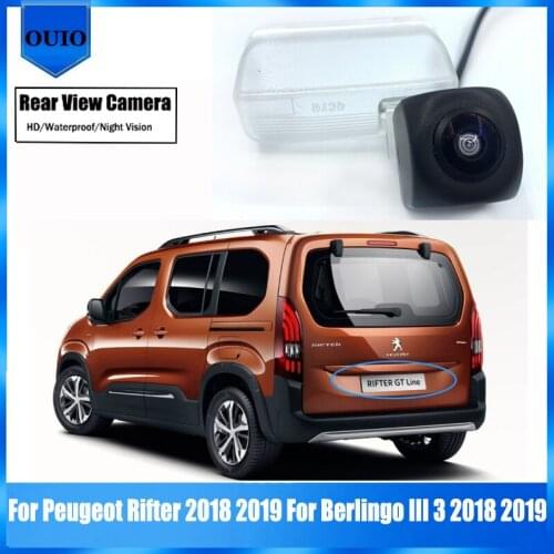 HD Rear View Camera For Peugeot Rifter 2018 2019 For Berlingo III 3 2018 2019 Waterproof Reverse BackUp Parking Camera