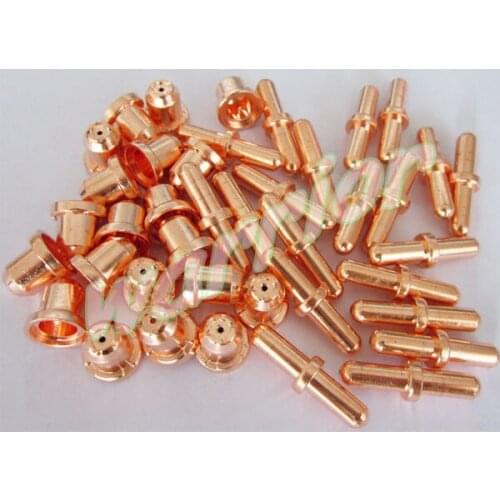 40pcs Accessories Kit for TCD60 Plasma Cutting Torch Electrodes Nozzles