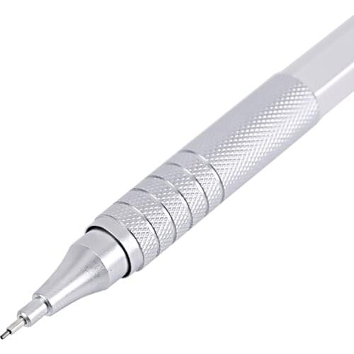 M&G Metal Silver Mechanical Pencil 0.5mm/0.7mm lead professional automatic pencils student drawing for school office supplies