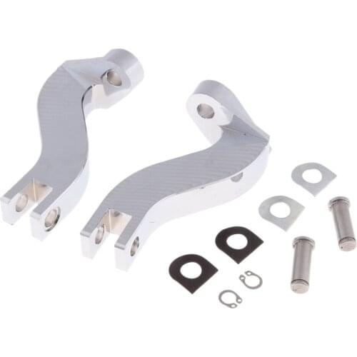 Motorcycle Chrome Metal Foot Peg Footpeg Mount Brackets for Harley Touring 1993-2016