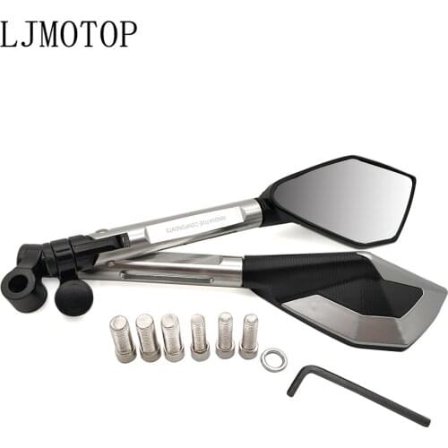 For Honda Hornet 250 CB 600F CBF600 CBR600F CB919 VTX1300 CNC Motorcycle Mirrors Moto Rearview Mirrors Side Mirrors accessories