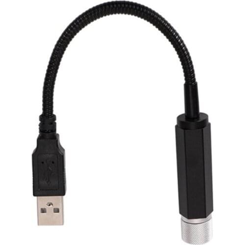 R3MD Car Roof Starry Sky Projection Dome Light Interior USB Romantic Atmosphere Light Beautiful Ceiling Lamp Decoration