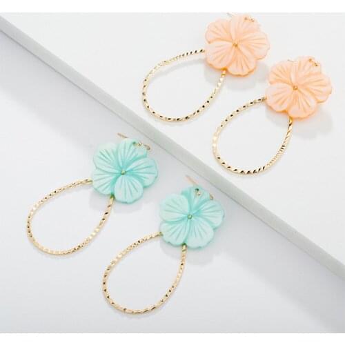Han Edition Fashion Stud Earrings Creative Design Flower Shape Earrings Lovely Romantic Gifts In Women Sell Like Hot Cakes