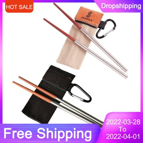1 Pair Wooden Folding Chopsticks Telescopic chopsticks Outdoor Camping Picnic Travel Portable Tableware Dinnerware