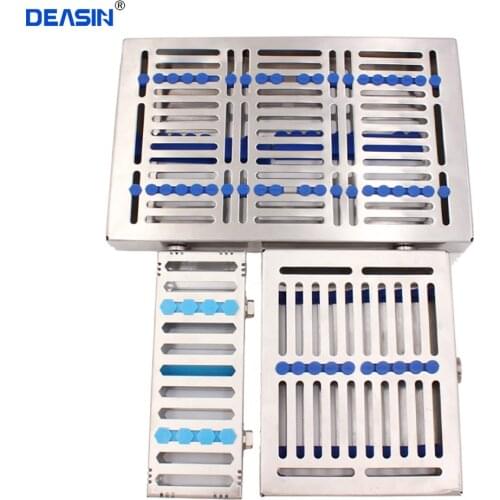 Dental Sterilization Rack Surgical Autoclavable Sterilization Box Dental Cassette File Burs Disinfection Tray Dentist Tools