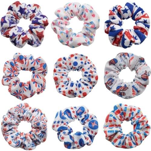 Bullet Textured Liverpool Fabric 10cm Fabric Head rope, hair scrunchies Hair Ties Hairstyle Ponytail Ring,DIY July 4th,1Yc15761