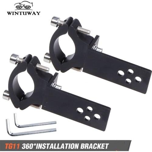 WINTUWAY Universal Mount TG11 Motorcycle Headlight Bracket Tube Fork Spotlight Holder Clamp For Cafer Racer Chopper For 2 Sets