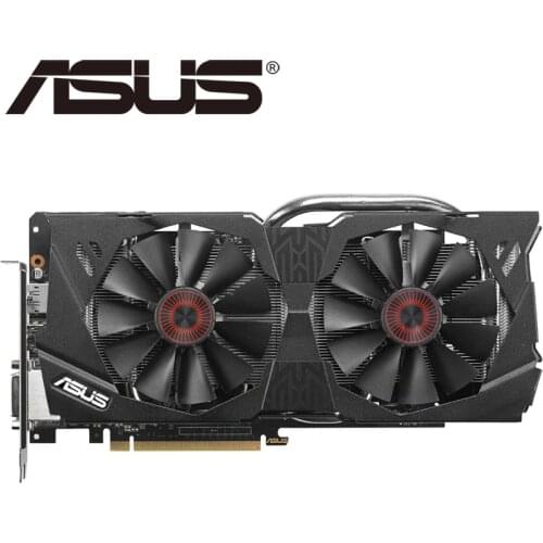 ASUS Video Card Original GTX 970 4GB 256Bit GDDR5 Graphics Cards for nVIDIA VGA Cards Geforce GTX970 Hdmi Dvi game Used On Sale