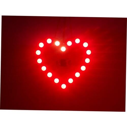 WS2812B Driver 5050 RGB Full-color Heart-shaped Water Lamp Module LED Heart-shaped Color Development Board