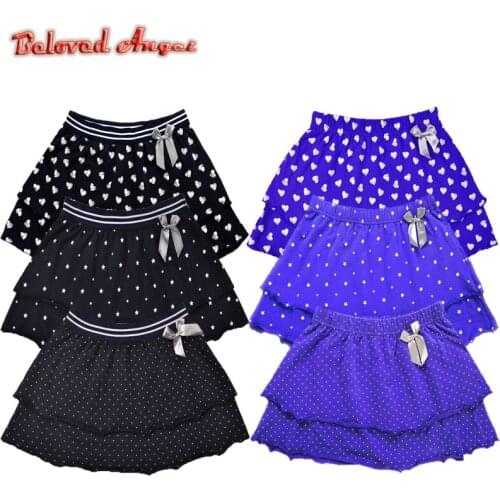 Summer New Baby Girls Skirt Cotton Star Dot Stripe Print Miniskirt Tutu Children Clothing Kids Party Wedding Christmas Ball Gown