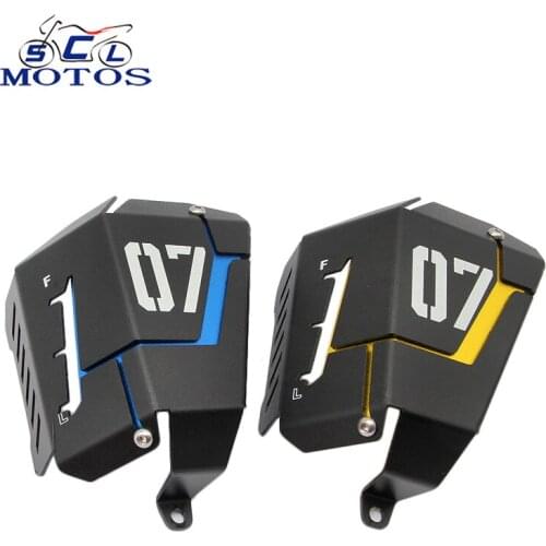 Sclmotos- MT07 FZ07 Motorcycle Coolant Recovery Tank Shielding Cover For Yamaha MT-07 FZ-07 MT 07 FZ 07 2014 2015 2016 2017