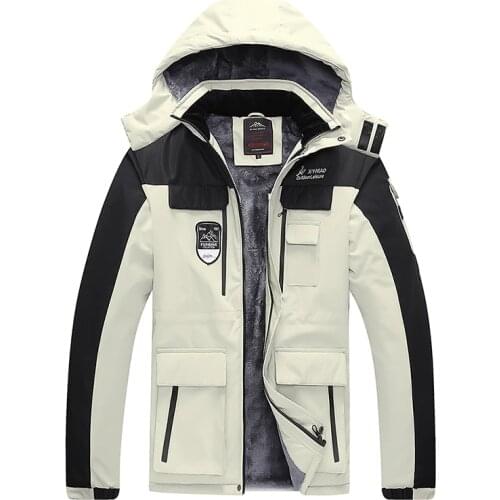 Winter Parkas Men Thicken Fur Hooded Plus Size 7XL,8XL Military Warm Fleece Cotton Parka Winter Jacket Men Windbreaker Overcoat