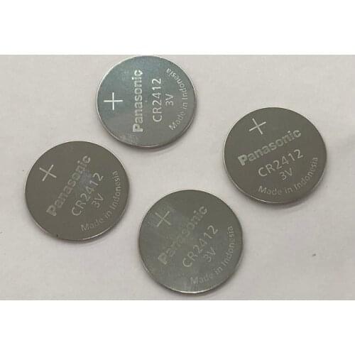 10pcs/lot Panasonic 3V Button Cell Battery CR2412 CR 2412 Lithium Coin watch Key Fobs Batteries For swatch watch