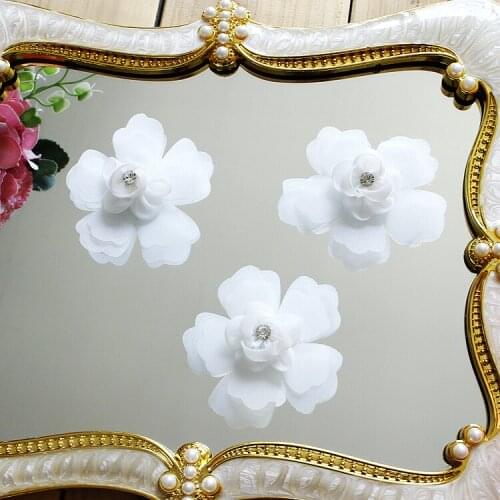 10 Pieces / Package Simulation Flower Wedding Dress Veil Head Jewelry Handmade DIY Accessories Accessories Five Petals