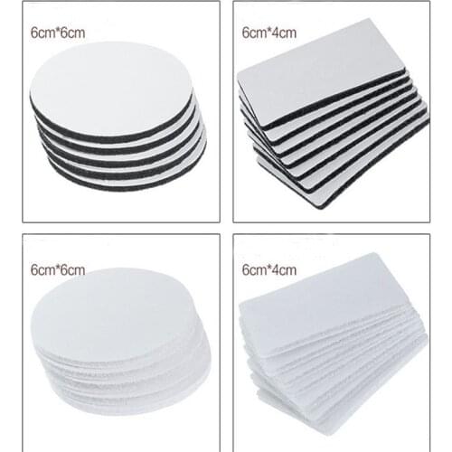 100pair Antiskid Artifact 60mm Self Adhesive Sofa Stick Fastener Dots Anti Falling Stickers Velcros Adhesive Tape