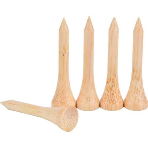 100Pcs/Set Bamboo Golf Balls Tee Holder 4 Sizes Golf Tees Available Stronger Than Wood Tees