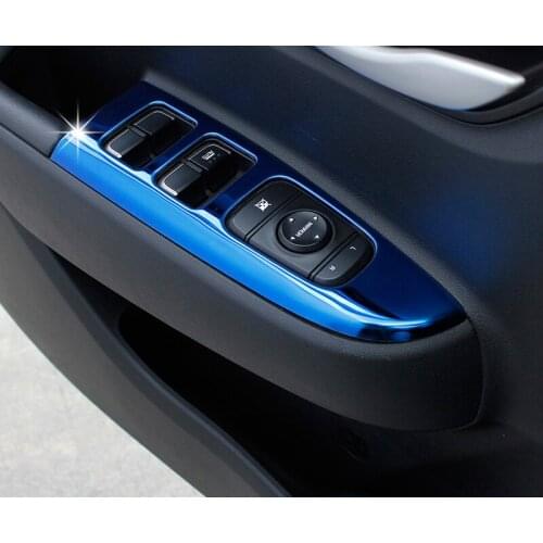 4pc for KIA K2 2017 KX CROSS Car door Armrest panel Window control panel Decorative cover Protective sticker