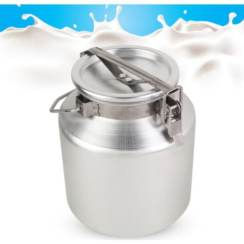 5L Aluminum Alloy Transportable Milk Fermentation Barrel Bucket Can With Handle Container Storage Oil Milk Rice Barrel