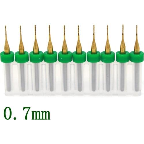 PCB Cutter 10pcs CNC Woodworking, Router Tools 0.7mm 0.8mm Miniature Sculpture CNC Cutting Machine Milling Metal Hand Tools Bit